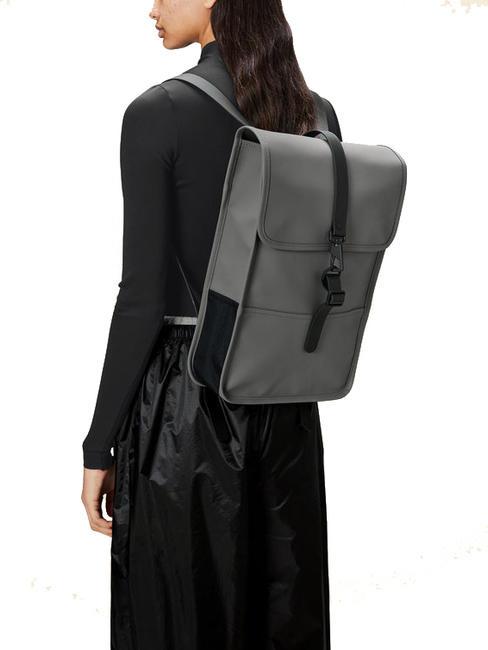 BACKPACK MINI Wasserdichter Rucksack grau - Rucks&auml;cke f&uuml;r Schule &amp; Freizeit