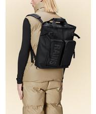 RAINS TEXEL TOTE Rucksack Wasserdichte Tasche Schwarz - PC-Rucksäcke - 7
