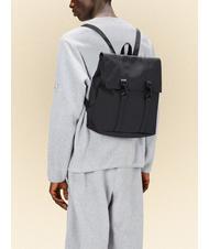 RAINS MSN BAG MINI Wasserdichter City-Rucksack Schwarz - Rucksäcke für Schule &amp; Freizeit - 3
