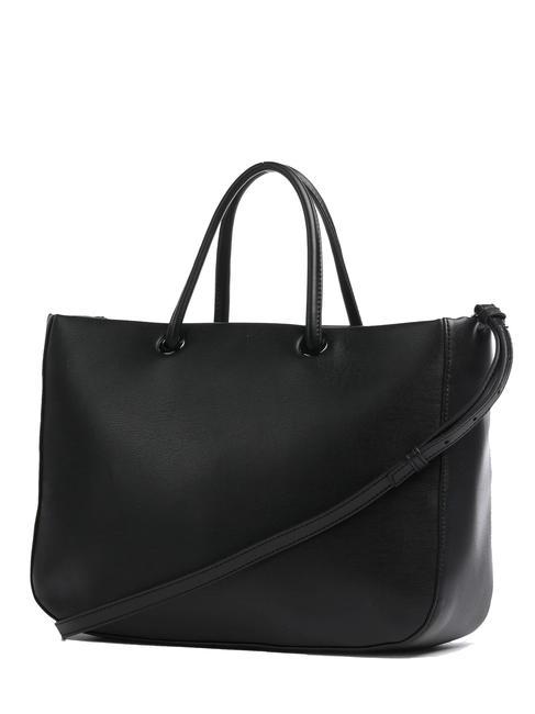 PLAQUE LOGO Handtasche mit Schultergurt Schwarz - Damentaschen