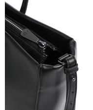 ARMANI EXCHANGE PLAQUE LOGO Handtasche mit Schultergurt Schwarz - Damentaschen - 3