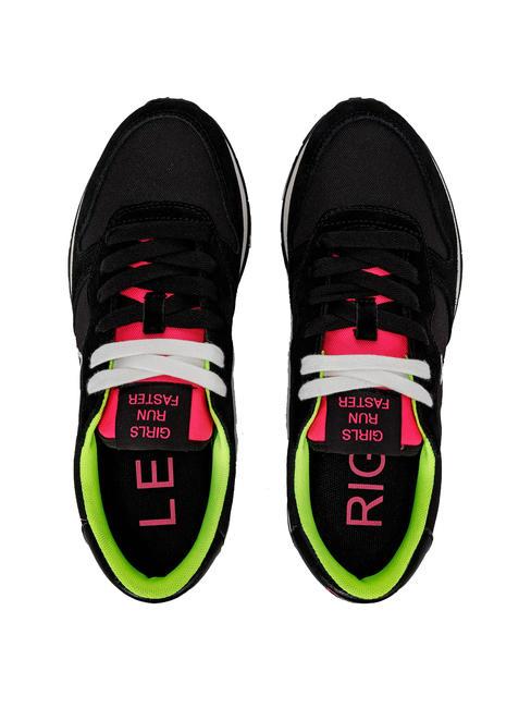 ALLY SOLID Turnschuhe schwarz/fluoreszierendes Gelb - Damenschuhe