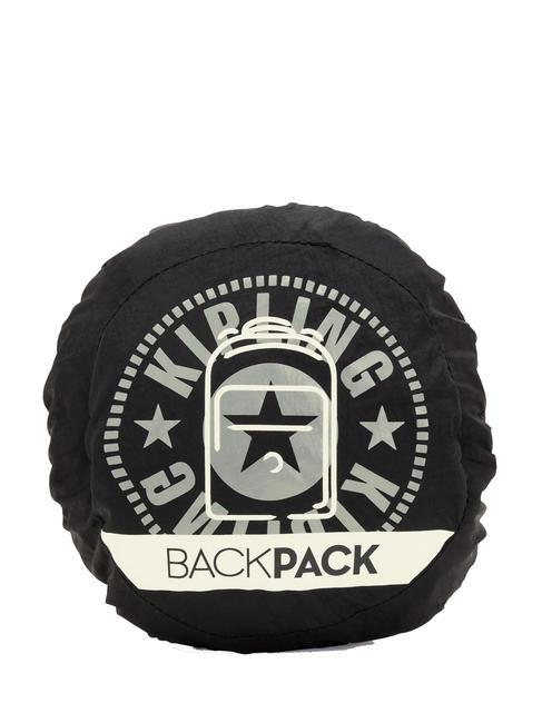 BACKPACK L Faltbarer Rucksack extra schwarz - Rucks&auml;cke f&uuml;r Schule &amp; Freizeit