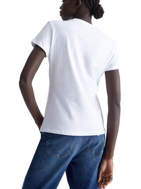 MODA T-Shirt mit Pailletten-Logo wei&szlig;e Makula liujo - T-Shirts und Tops f&uuml;r Damen