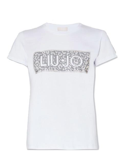 MODA T-Shirt mit Pailletten-Logo wei&szlig;e Makula liujo - T-Shirts und Tops f&uuml;r Damen