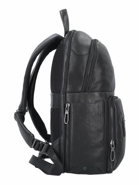 RHINO Lederrucksack f&uuml;r 14" PC Schwarz - PC-Rucks&auml;cke