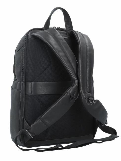 RHINO Lederrucksack f&uuml;r 14" PC Schwarz - PC-Rucks&auml;cke
