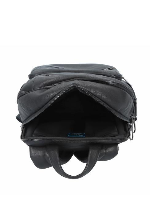 RHINO Lederrucksack f&uuml;r 14" PC Schwarz - PC-Rucks&auml;cke
