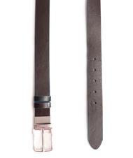 PIQUADRO BLUE SQUARE Wendeg&uuml;rtel aus Leder, k&uuml;rzbar Mahagoni/Schwarz - G&uuml;rtel - 3