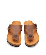 DOCKSTEPS VEGA 2284 Zehenstegsandale aus Leder mit Schnalle dunkelbraun - Herrenschuhe - 3