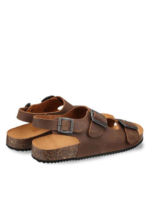 VEGA 2288 Franziskaner-Sandale aus Leder dunkelbraun - Herrenschuhe