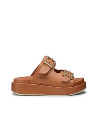 DOCKSTEPS CATALINA Hohe Slipper-Sandale aus Leder Cognac - Damenschuhe - 2