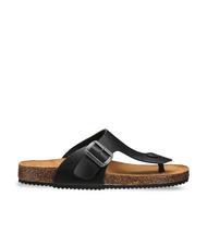 DOCKSTEPS VEGA 2284 Zehenstegsandale aus Leder mit Schnalle Schwarz - Herrenschuhe - 2