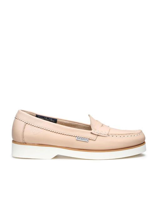 LOMA 1510 Bootsschuh aus Leder Creme - Damenschuhe