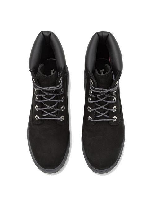 STONE STREET PLATFORM WP Wasserdichte Lederstiefelette PECHSCHWARZ - Damenschuhe