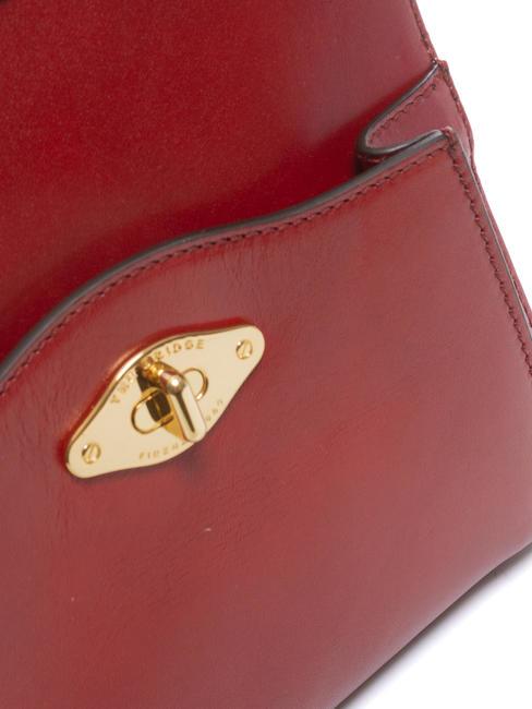 BARBARA Lederrucksack Johannisbeere / Gold - Damentaschen