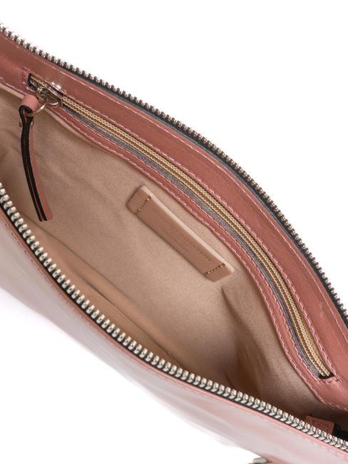 CLUTCH Tasche mit Schultergurt aus Leder Rosenmorgen - Damentaschen