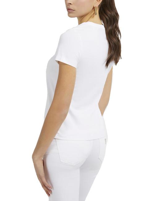 SHADED Baumwoll-T-Shirt mit Rundhalsausschnitt purwei&szlig; - T-Shirts und Tops f&uuml;r Damen
