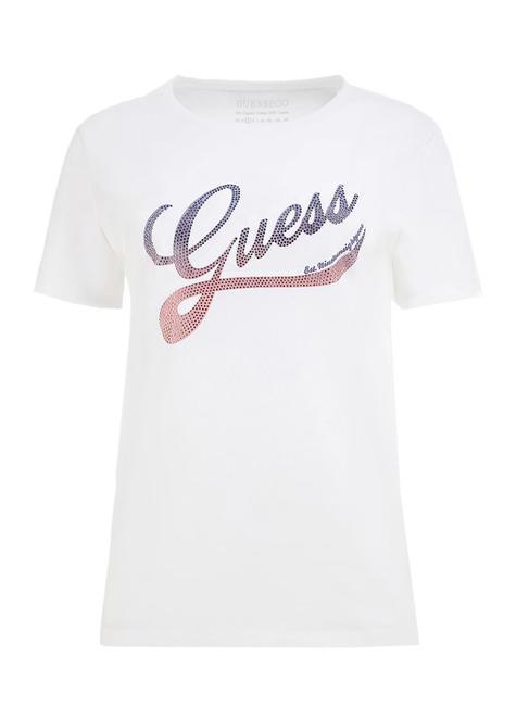 SHADED Baumwoll-T-Shirt mit Rundhalsausschnitt purwei&szlig; - T-Shirts und Tops f&uuml;r Damen