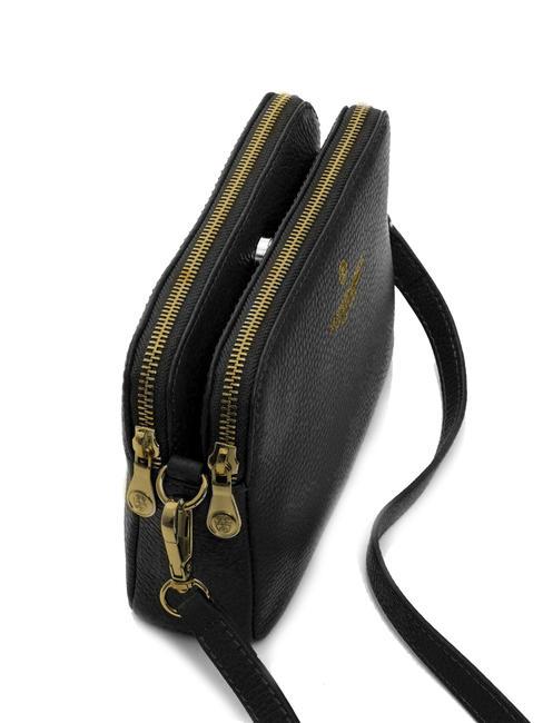 TIFFANY KATE Mini-Schultertasche aus Leder Schwarz - Damentaschen