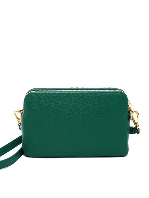 TIFFANY KATE Mini-Schultertasche aus Leder dunkelgr&uuml;n - Damentaschen