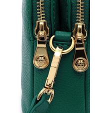SPALDING TIFFANY KATE Mini-Schultertasche aus Leder dunkelgr&uuml;n - Damentaschen - 3