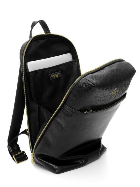 TIFFANY JANE Lederrucksack f&uuml;r 15,6-Zoll-Laptop Schwarz - PC-Rucks&auml;cke