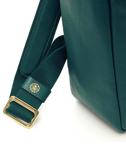 TIFFANY JANE Lederrucksack f&uuml;r 15,6-Zoll-Laptop dunkelgr&uuml;n - PC-Rucks&auml;cke