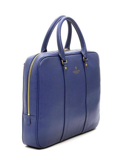 TIFFANY Leder-Aktentasche f&uuml;r 14-Zoll-Laptop blau - Arbeitstaschen