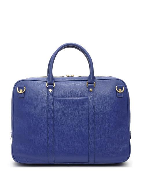TIFFANY Leder-Aktentasche f&uuml;r 14-Zoll-Laptop blau - Arbeitstaschen