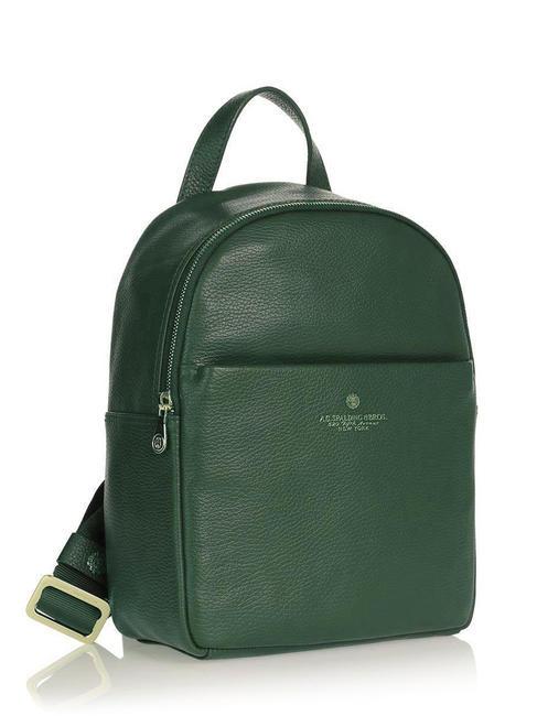TIFFANY Kleiner Lederrucksack dunkelgr&uuml;n - Damentaschen