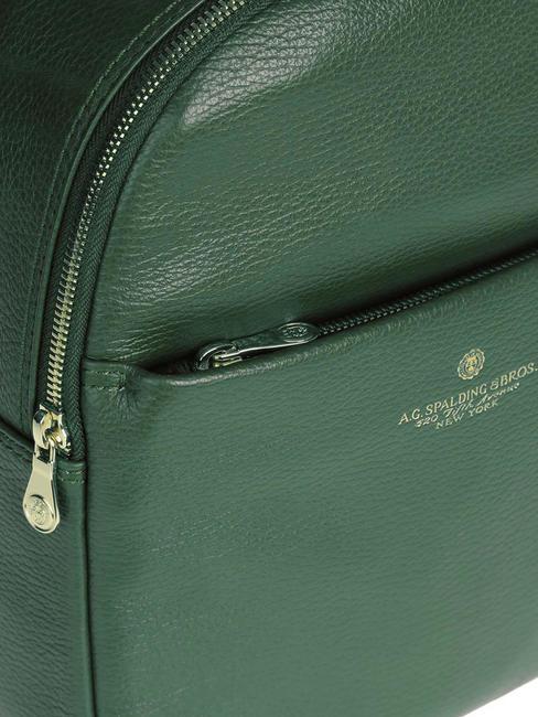 TIFFANY Kleiner Lederrucksack dunkelgr&uuml;n - Damentaschen