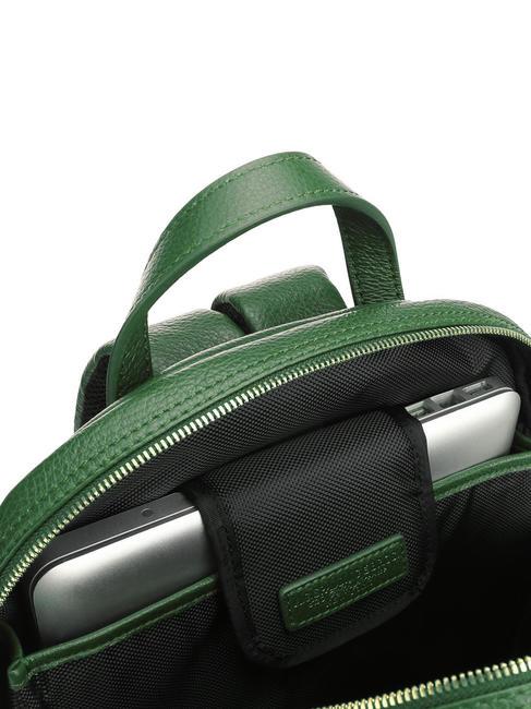 TIFFANY Laptop-Rucksack aus Leder dunkelgr&uuml;n - Damentaschen