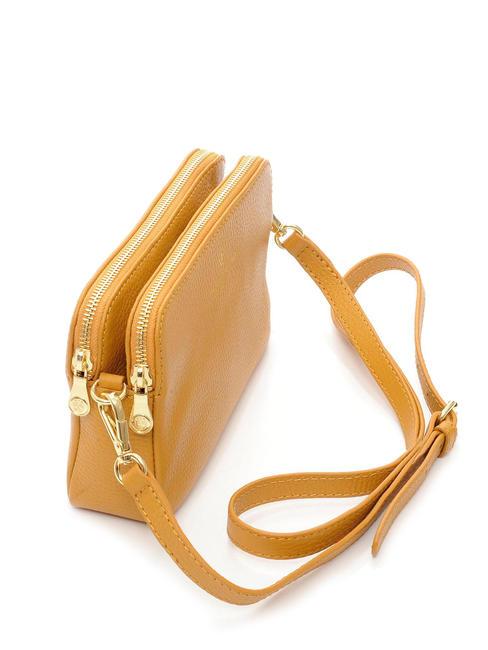 TIFFANY KATE Mini-Schultertasche aus Leder Senf - Damentaschen
