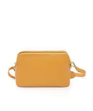 SPALDING TIFFANY KATE Mini-Schultertasche aus Leder Senf - Damentaschen - 3
