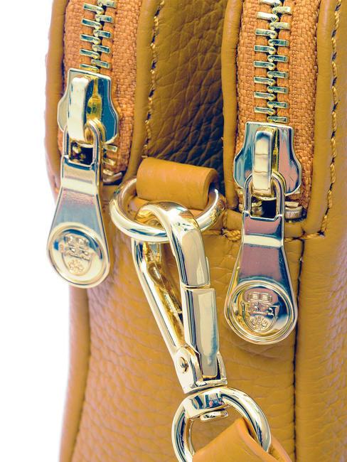 TIFFANY KATE Mini-Schultertasche aus Leder Senf - Damentaschen