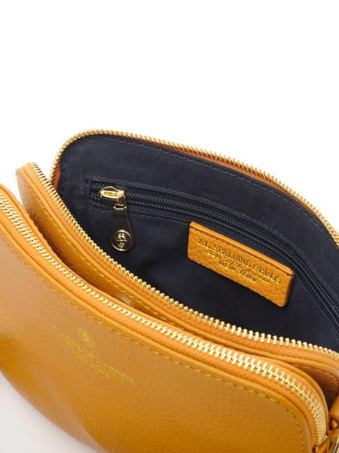 TIFFANY KATE Mini-Schultertasche aus Leder Senf - Damentaschen