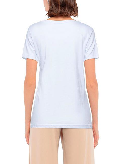 LOGO PRINT Baumwoll t-shirt Wei&szlig; - T-Shirts und Tops f&uuml;r Damen