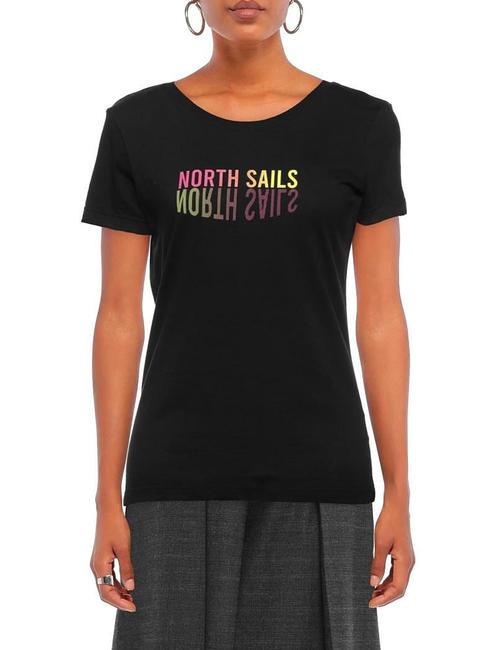 LOGO MIRROR Baumwoll t-shirt Schwarz - T-Shirts und Tops f&uuml;r Damen
