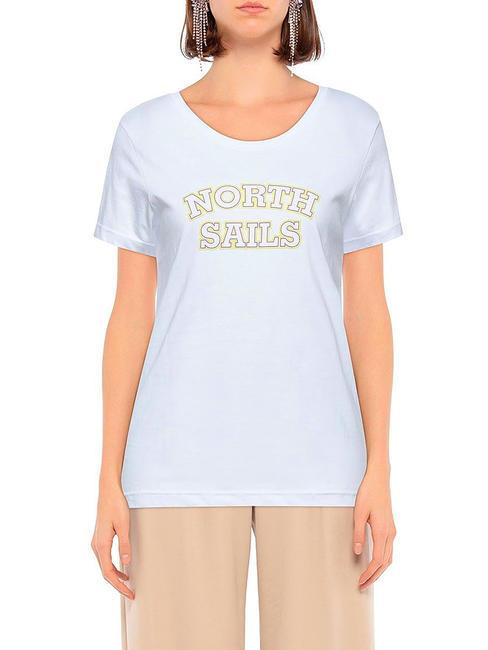 LOGO PRINT Baumwoll t-shirt Weiß - T-Shirts und Tops für Damen