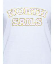 NORTH SAILS LOGO PRINT Baumwoll t-shirt Weiß - T-Shirts und Tops für Damen - 4