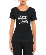 NORTH SAILS 1967 LOGO Baumwoll t-shirt Schwarz - T-Shirts und Tops f&uuml;r Damen - 2