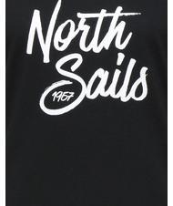 NORTH SAILS 1967 LOGO Baumwoll t-shirt Schwarz - T-Shirts und Tops f&uuml;r Damen - 4