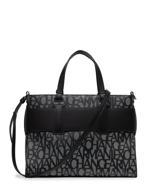 LOGO ALL OVER Handtasche mit Schultergurt beige/schwarz - Damentaschen