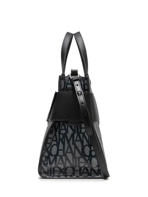 LOGO ALL OVER Handtasche mit Schultergurt beige/schwarz - Damentaschen