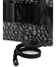 ARMANI EXCHANGE LOGO ALL OVER Kleine Tasche mit Schultergurt beige/schwarz - Damentaschen - 5