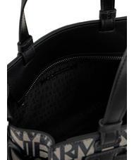 ARMANI EXCHANGE LOGO ALL OVER Kleine Tasche mit Schultergurt beige/schwarz - Damentaschen - 6