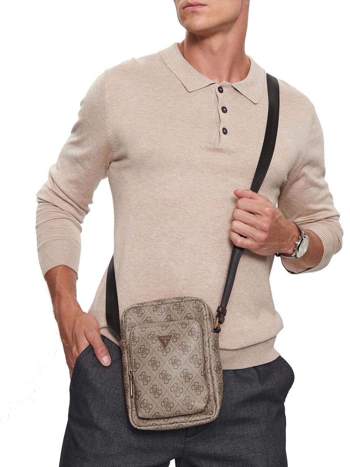 Guess Milano Schultertasche Beige / Braun - Einkaufen Zu Outlet 