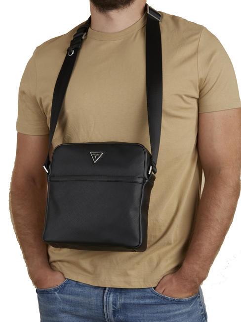 CERTOSA Schultertasche SCHWARZ - Umh&auml;ngetaschen Herren
