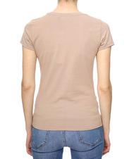 GUESS TRIANGLE CRYSTAL LOGO Baumwoll-T-Shirt mit Strasssteinen Biskuit-Farbton - T-Shirts und Tops f&uuml;r Damen - 2
